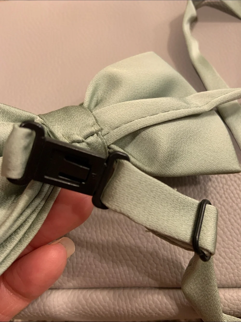 Azazie Mint Green Kids Bow Tie